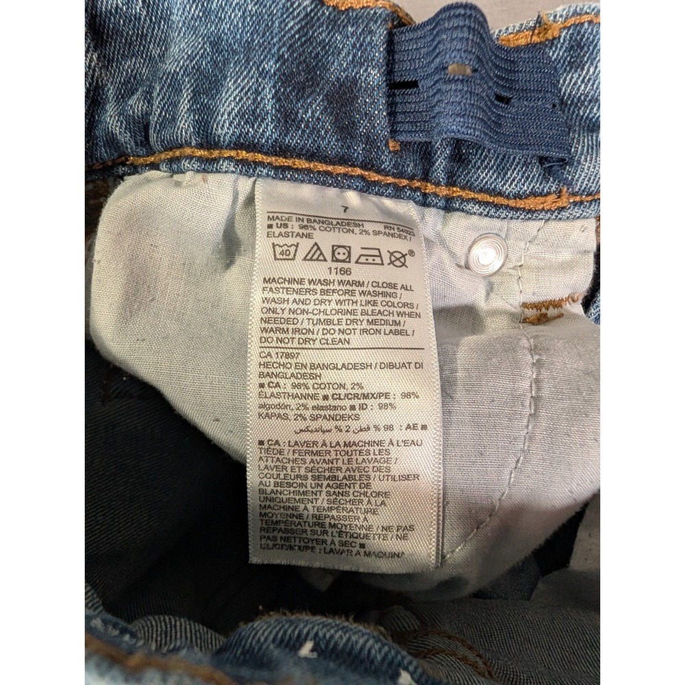 Old Navy Boys Straight Built-In Flex Jeans Medium Wash Size 7 Adjustable Waist - Picture 4 of 6
